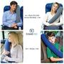 Imagem de TRAVELREST Ultimate Travel Pillow & Neck Pillow - Alças para Assento de Avião e Carro - Melhor Acessório para Avião, Auto, Ônibus, Trem, Escritório Napping, Camping, Cadeiras de Rodas (Rolls Up Small)