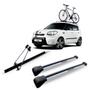 Imagem de Travessa Bagageiro Kia Soul Aluminio Prata + Suporte Bike