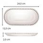 Imagem de Travessa De Cristal Pearl 24x12x2cm 28386 Wolff Oval Pequena