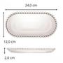 Imagem de Travessa De Cristal Pearl 24x12x2cm 28386 Wolff Oval Pequena