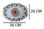 Imagem de Travessa de Melamina Oval com Detalhes e Estampa Inverno Premium 36x26cm