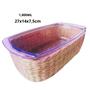 Imagem de Travessa e Assadeira Refratárias 1,800ML 27x14x7,5cm com Suporte de Rattan