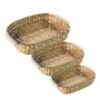 Imagem de Travessa e Assadeira Refratárias Vidro com Suporte de Rattan 3un Basic 