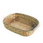Imagem de Travessa e Assadeira Refratárias Vidro com Suporte de Rattan 3un Basic 