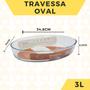 Imagem de Travessa Lanhaseira 1,6 L Vidro Resistente Forno Freezer 1Un