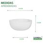 Imagem de Travessa Oval Suporte Para Alimentos Cozinha Branco 33x23x12cm - Paramount 3