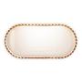 Imagem de Travessa Oval Wolff Pearl de Cristal Âmbar 30cm x 15cm x 2cm