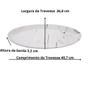 Imagem de Travessa Porcelana Oval Marmorizada Marble 40 cm HAUSKRAFT