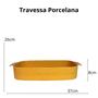 Imagem de Travessa Refratária Porcelana Tipo Marinex Amarelo 37x26cm 5Litros