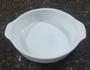 Imagem de Travessa Refratária Redonda com alças - Porcelana Off White - (AxL) 4CM x 18CM