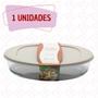 Imagem de Travessa Refratária Vidro Oval Com Tampa Silicone 3L Doces