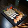 Imagem de Travessa Sushi Sashimi Retangular Melamina Profissional 20cm