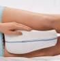 Imagem de Travesseiro Almofada Postura Pernas Pés Joelhos Lavável Ortopédico Macio Confortável