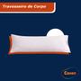Imagem de Travesseiro Comprido para Corpo Fibra Siliconada 1,37x0,42 Casen Pillow