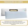 Imagem de Travesseiro de Corpo Viscoelástico Marcbrayn 135x40 - Capa Com Zíper Macio - Ideal para Gestantes