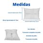 Imagem de Travesseiro de Joelho Anatômico Almofada Conforto Com Alça Fixação 25x33x13cm