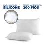 Imagem de Travesseiro Micro Percal 200 fios 50x70cm Enchimento Silicone