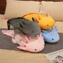 Imagem de Travesseiro Pelúcia Axolotl Kawaii 45cm - Brinquedo de Pelúcia Colorido