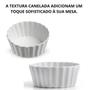 Imagem de Travessinha Ramekin Canelada Porcelana 150 ml - 2 peças