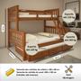 Treliche Com Gavetas Cama Casal Solteiro De Madeira Flex Exclusivo - Woodstore Imagem de Treliche Com Gavetas Cama Casal Solteiro De Madeira Flex Exclusivo