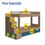 Imagem de Treliche Infantil 232cm x 143cm Escada 5 Nichos e 2 Gavetas