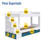 Imagem de Treliche Infantil 232cm x 143cm Escada 5 Nichos e 2 Gavetas