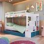 Imagem de Treliche Infantil 232cm x 143cm Escada 5 Nichos e 2 Gavetas