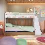 Imagem de Treliche Infantil com Cama Auxiliar Escada Nichos e Gavetas Laterais