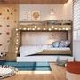 Imagem de Treliche Infantil com Cama Auxiliar Escada Nichos e Gavetas Laterais