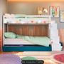 Imagem de Treliche Infantil Com Escada E Nichos Infix C06 Branco-azul - Mpozenato