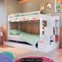 Imagem de Treliche Infantil Com Escada e Nichos Infix C06 Branco - Mpozenato