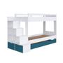 Imagem de Treliche Infantil com Escada Nichos Branco Azul
