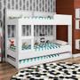 Imagem de Treliche Infantil com Prateleiras e Escada Branco em MDF
