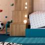 Imagem de Treliche Infantil Solteiro Azul com Escada e Cama Auxiliar - Completa Móveis