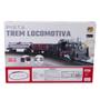 Imagem de Trem Clássico Com Locomotiva Vagões E Trilhos Brinquedo