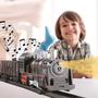 Imagem de Trem de Brinquedo Locomotiva Ferrorama Grande Trilhos com Luzes e Som