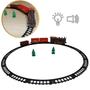 Imagem de Trem Ferrorama Com Luz e Som Trilhos Pista Locomotiva Elétrico Trenzinho com Farol