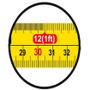 Imagem de Trena Emborrachada de 3m com Botão Duplo Ingco 3m x 16mm
