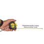 Imagem de Trena Manual Profissional Com Trava Emborrachada 3m X 16mm Ponta Imantada - Eda
