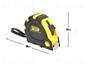 Imagem de Trena Métrica 10mx25mm Emborrachada Com 3 Travas Fertak 8014