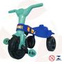 Imagem de Triciclo Azul Omotcha Com Adesivos Infantil Criança Velotrol