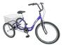 Imagem de Triciclo Bicicleta 3 Rodas Deluxe Alumínio Aro 26 Azul