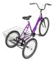 Imagem de Triciclo bicicleta lazer aro 26 roxo v- brake