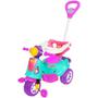 Imagem de Triciclo Carrinho Infantil Maral Avespa Pink Passeio e Pedal com Empurrador Buzina