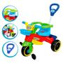 Imagem de Triciclo Carrinho Infantil Maral Play Trike Colorido Passeio e Pedal com Empurrador Buzina