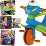 Imagem de Triciclo Carrinho Passeio e Pedal Bandeirante Velobaby Azul