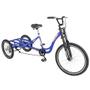 Imagem de Triciclo De Carga P/ 150kg Multiuso Caixa Fechada Azul