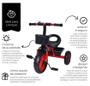 Imagem de Triciclo Divertido Infantil Vermelho Com Cestinhas E Buzina - Zippy Toys