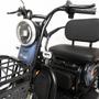 Imagem de Triciclo Elétrico 350W Dois Assentos Cadeiras Alarme e Marcha a Ré Zub Azul