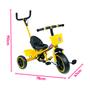 Imagem de Triciclo Infantil 2 Em 1 Mega Compras Com Pedal E Cesto Para Passeio  Carrinho Triciclo De Bebê Com Empurrador Removível, Conforto E Seguranç